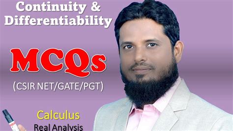 Lec Mcq Continuity Differentiability And Continuity Of Derivatives