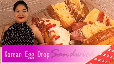 Korean Egg Drop Sandwich Recipe Koreansandwich Eggdrop Youtube