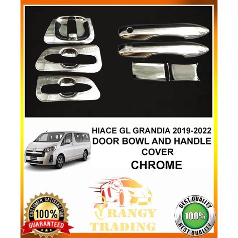 Toyota Hiace GL Grandia 2019 To 2024 Door Bowl And Handle Cover Chrome