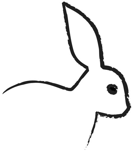 Free Rabbit Outline, Download Free Rabbit Outline png images, Free ...