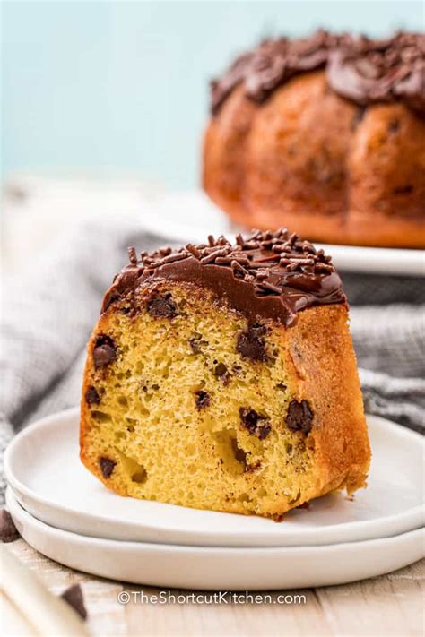 Chocolate Chip Bundt Cake (With Cake Mix) - The Shortcut Kitchen