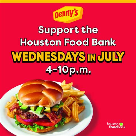 Denny's - Dine at your local Houston Denny's for dinner and support the
