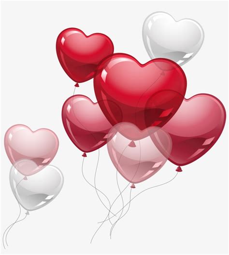 Pink Birthday Balloons Clip Art Heart Balloons Png Free Transparent