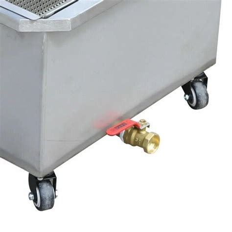 L Commercial Oil Filler Machine Cart Mobile Fryer Oil Filter Machine