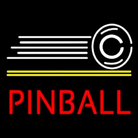 Custom Red Pinball With Logo Neon Sign Usa Custom Neon Signs Shop