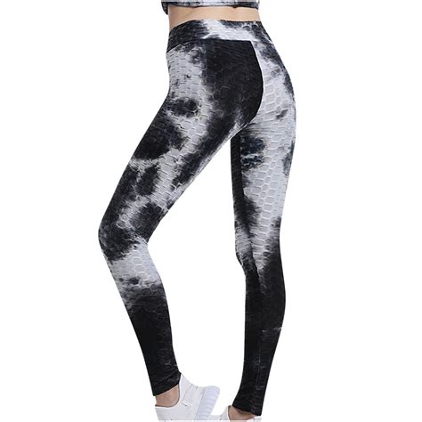 HAPIMO Rollbacks Women S Tie Tye Yoga Pants High Waist Slimming Stretch