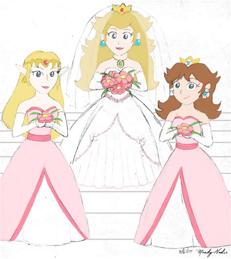 Princess Peachs Wedding By Mandyneko On Deviantart