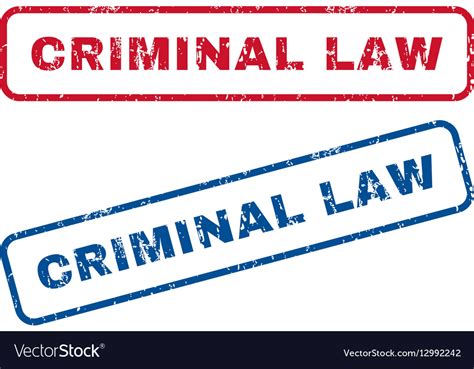 Criminal Law Rubber Stamps Royalty Free Vector Image