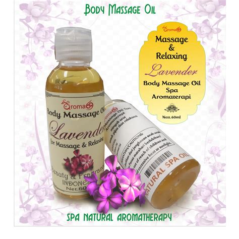 Jual Minyak Urut Aromaterapi Body Massage Spa Oil Aroma Lavender 60ml