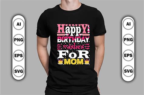 Happy Birthday Wishes For Mom Graphic By Designer Mohesenur 64 · Creative Fabrica