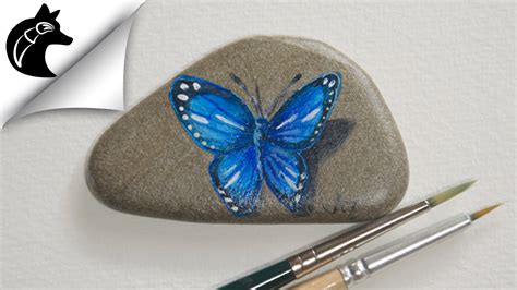 Painted Butterfly Rocks