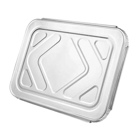 Heavy Duty Aluminum Foil 2 25lb Oblong Pan With Foil Lid 8 75 L X 6 2 King Zak