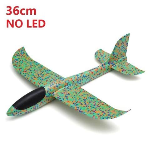 36cm Sans LED Vert Avion De Lancement EPP Pour Enfants Mode De Vol