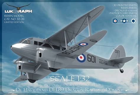 DH.89 Dragon Rapide 1:32 - Vendors Board - Large Scale Planes