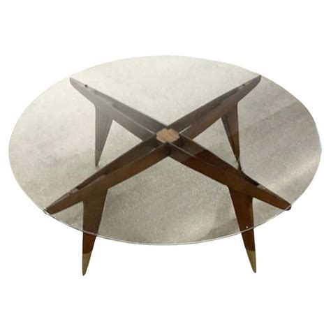 Gio Ponti For M Singer And Sons Walnut Coffee Table With Travertine Top For Sale At 1stdibs