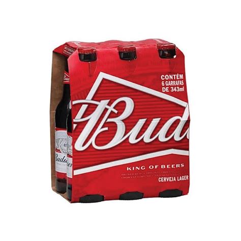 Cerveja Budweiser Long Neck Com 6 Unid 330ml Casa Vieira