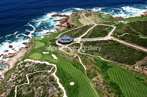 Aerial View Of Pinnacle Point Golf Course In Western Cape South Africa