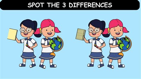 Brain Teaser Spot The Difference Picture Puzzle Try To Find 3