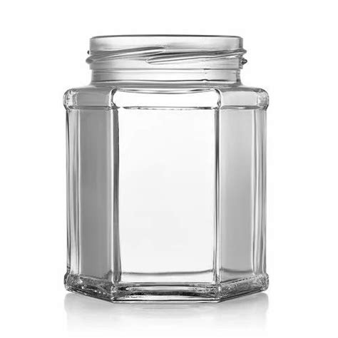 Transparent 250 Ml Hexagonal Glass Honey Jar At Rs 0 20 Piece In Mumbai