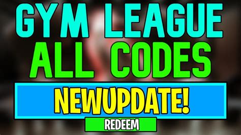 New Gym League Codes Roblox Gym League Codes June Youtube