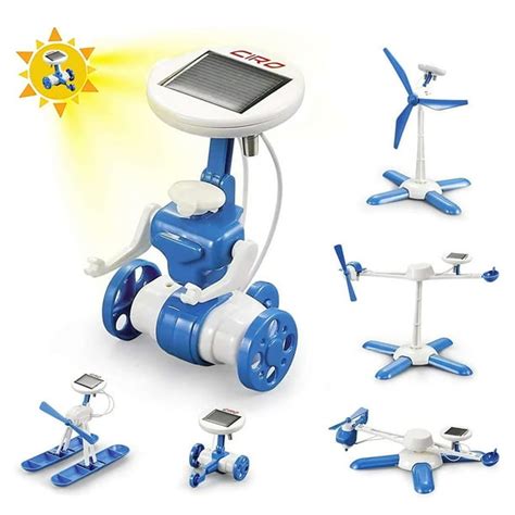 6 In 1 Solar Robot Science Kit Stem Learning Building Toys For Kids