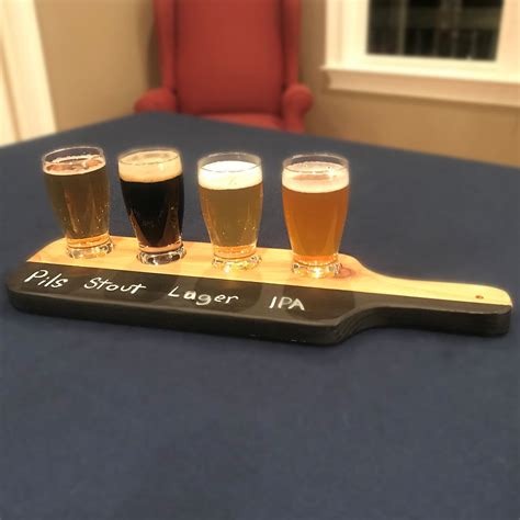 Beer Flight Paddle | Acorn Woodworks