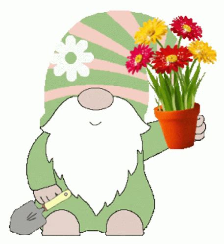 Spring Gnome Sticker Spring Gnome Gardening Discover Share GIFs