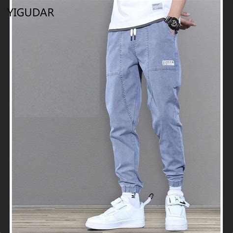 Pantalones Vaqueros El Sticos Para Hombre Ropa De Calle Estilo Hip Hop