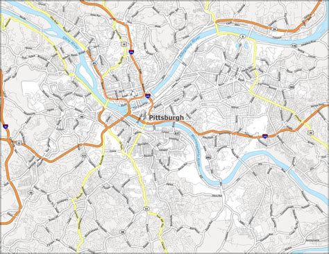 Pittsburgh Map [Pennsylvania] - GIS Geography