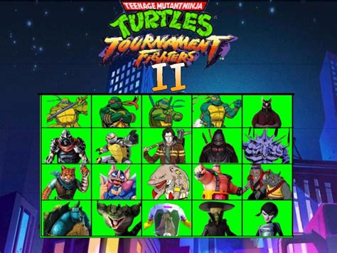 TMNT Tournament Fighters Two Roster! : r/makeafighter