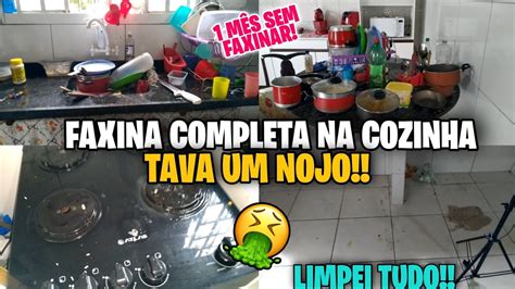 Faxina Completa Na Cozinha Tava Um Nojo Quase Um M S Sem Faxinar