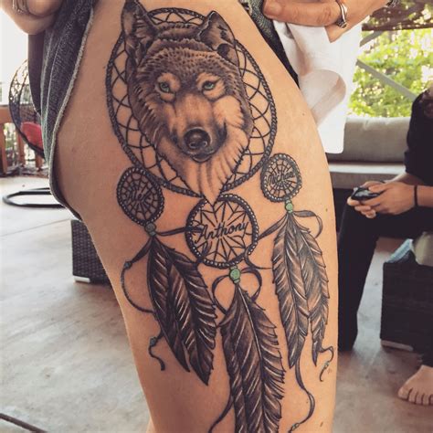 Small Full Body Wolf Tattoo Png