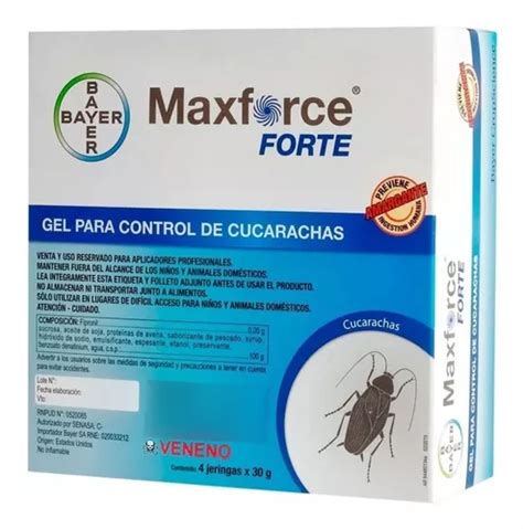 Gel Para Control De Cucarachas Maxforce Forte X 30g Bayer En Venta En