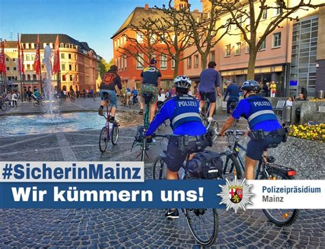 Pol Ppmz Mainz Innenstadt Einsatz Der Fahrradstreife Presseportal