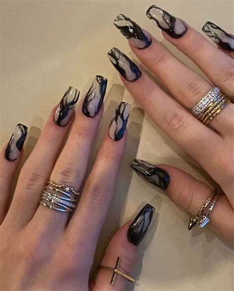 Rock Nails Edgy Nails Grunge Nails Funky Nails Fire Nails Swag