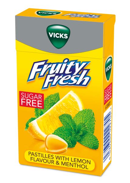 Vicks Fruity Fresh Lemon Kurkkupastilli 40g Sokeriton — Horeca Tukku Kespro