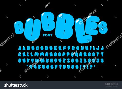 water bubble letters
