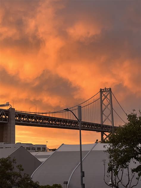 Sunset and Bay bridge : r/sanfrancisco