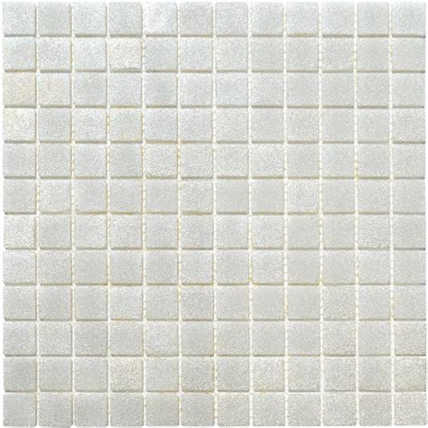 Мозаика АкваМо белая,перламутровая White Coral Pl 31.7х31.7 стеклянная ...