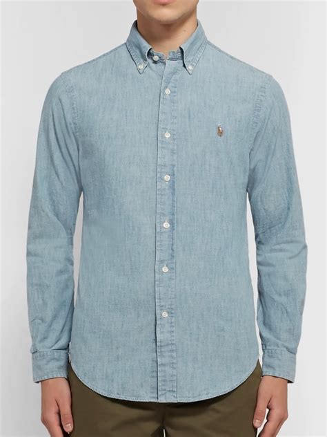 Polo Chambray Shirt Men