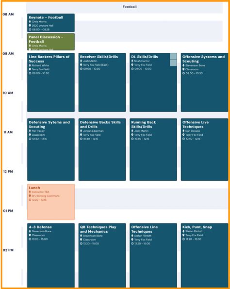 Schedule Football Coach Conference