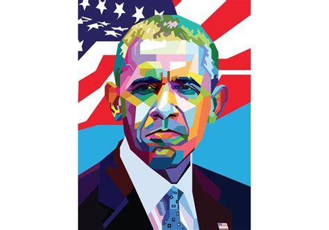 Free Colorful Obama Vector Portrait 82267 Vector Art at Vecteezy