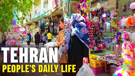 IRAN Walking Tour On A Typical Day In South Of Tehran City Daily