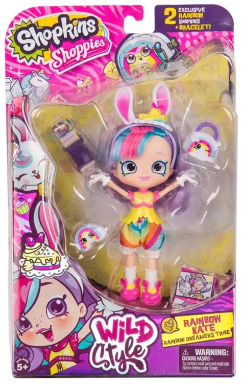 Shopkins Shoppies Season 9 Wild Style Rainbow Kate Doll Figure Moose