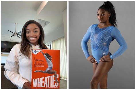 Simone Biles Unveils Wheaties Cereal With Her Picture On The Box