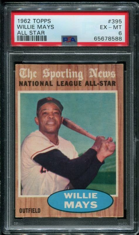 Topps All Star Willie Mays Psa Hof All Star