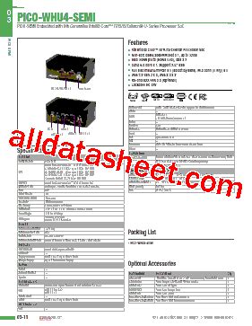 Pico Whu Semi Datasheet Pdf Aaeon Technology