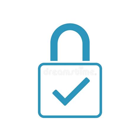 Vector Illustration Of Lock Icon Stock Vector Illustration Of