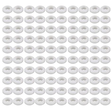 Pcs Double Side Rubber Grommet Eyelet Ring Wire Gasket White Mm