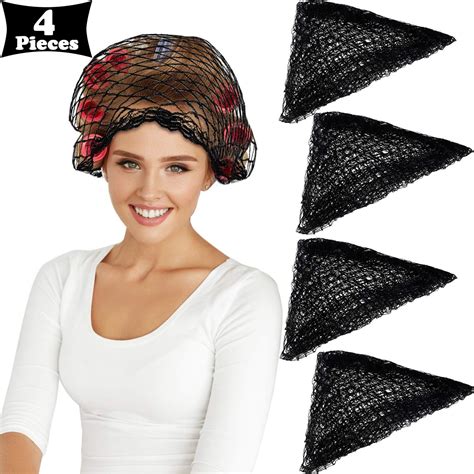 Pi Ces Filet Cheveux Triangle En Coton Pour Rouleaux Maille